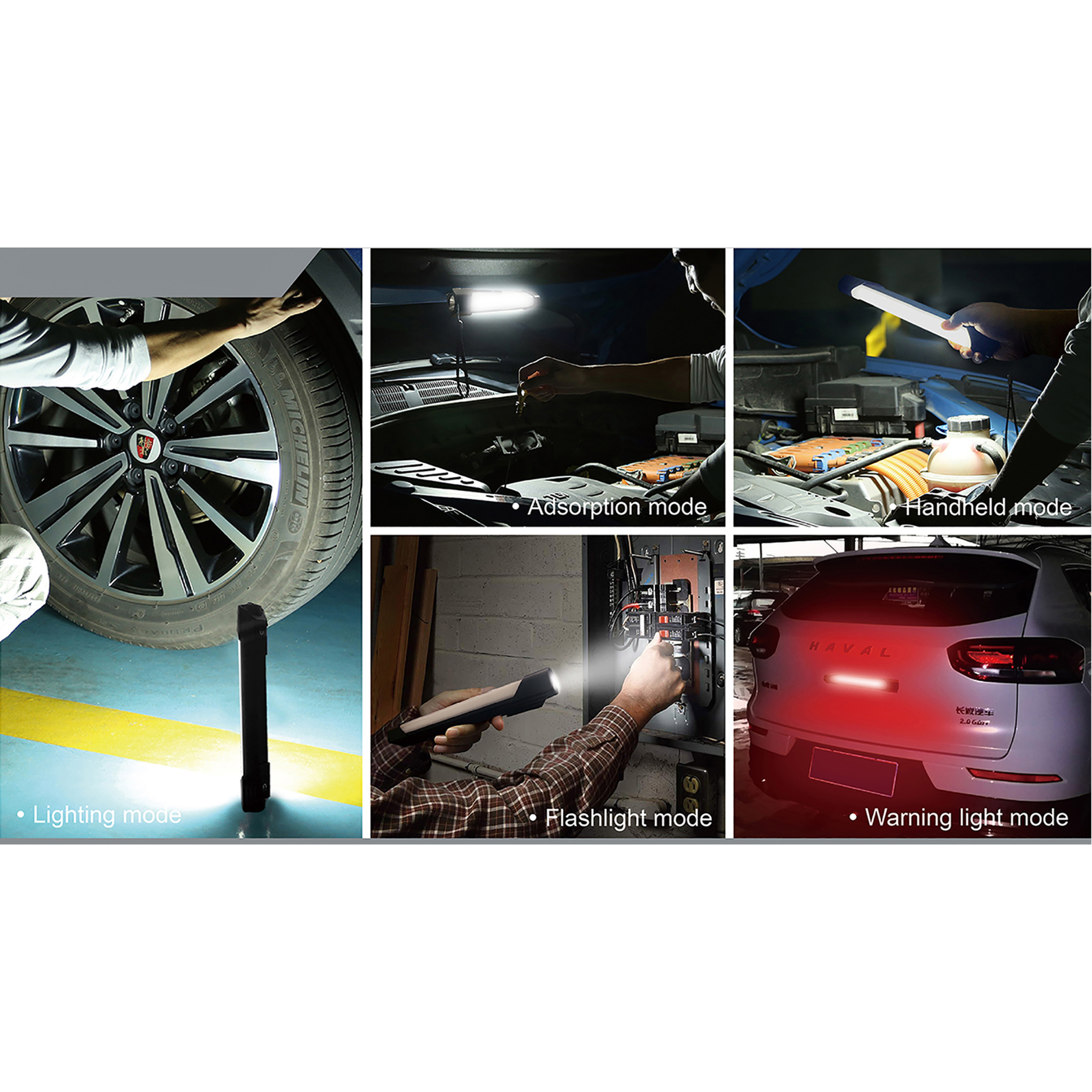 Uzlādējama COB+LED darba gaisma