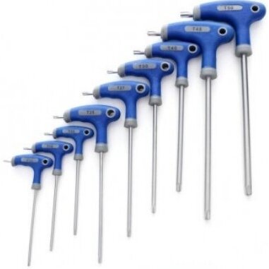 T veida TORX atslēgu komplekts, 9 gab. (T-10-T-50)
