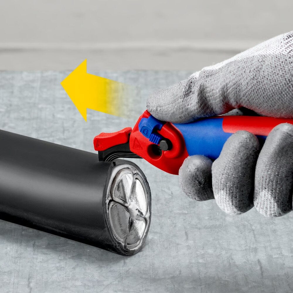 Noņemšanas nazis ar vadotni un sprūdrata atslēgu KNIPEX