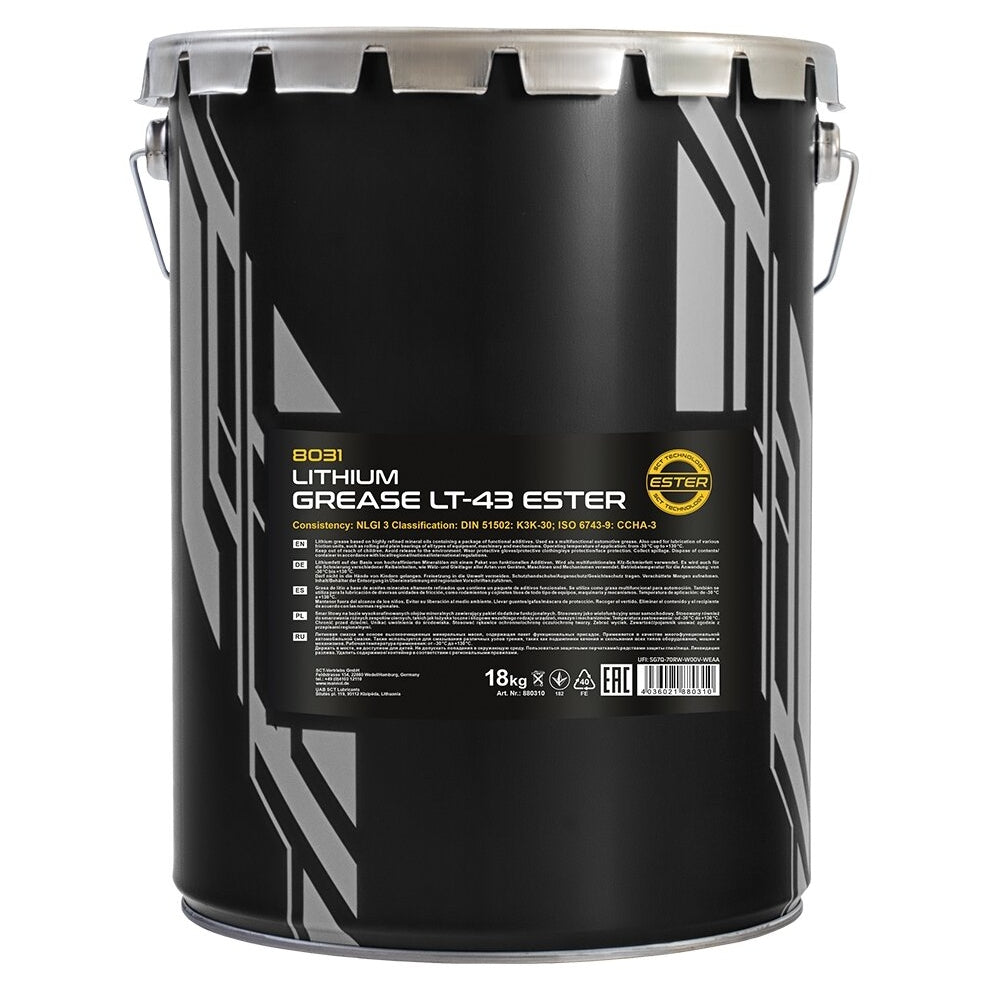 Universāls litija smērvielu esteris 18 kg MANNOL LT-43