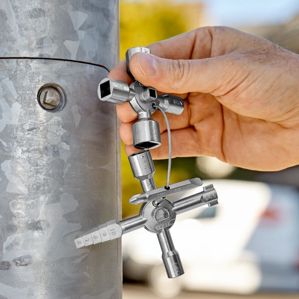 Vadības skapja atslēga TwinKey KNIPEX
