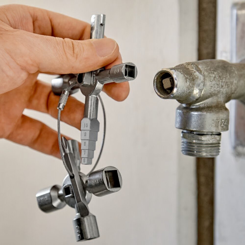 Vadības skapja atslēga TwinKey KNIPEX