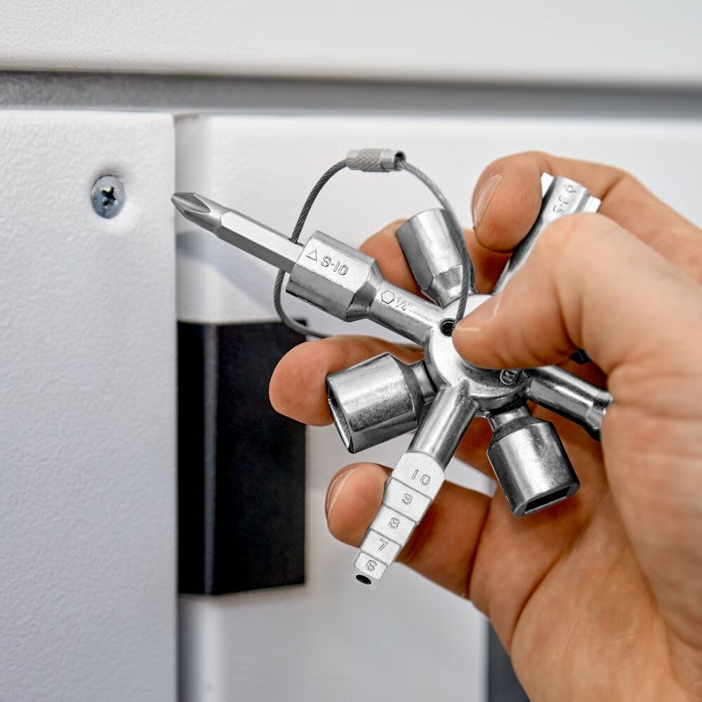 Vadības skapja atslēga TwinKey KNIPEX