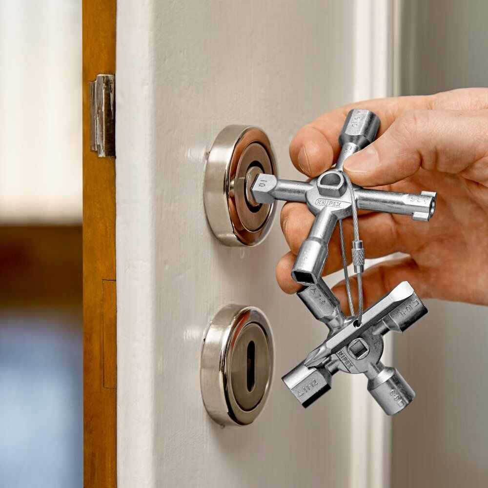 Vadības skapja atslēga TwinKey KNIPEX