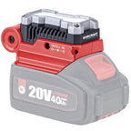 Litija jonu bezvadu COB (5W) apgaismojums - USB adapteris 20V