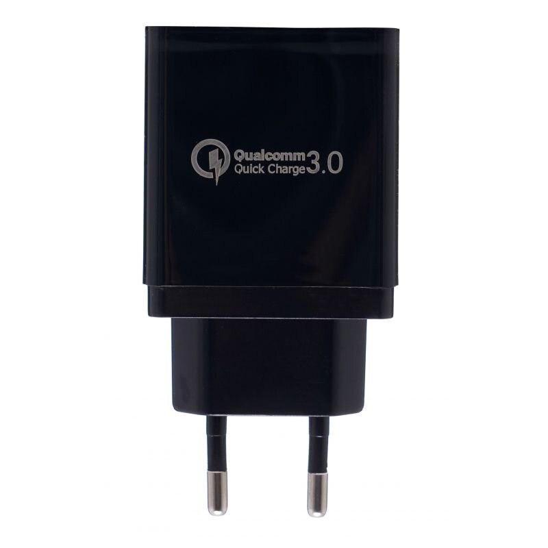 USB lādētājs ar ātrās uzlādes portu 220V, 2xUSB/2.1A +1USB/QC3.0
