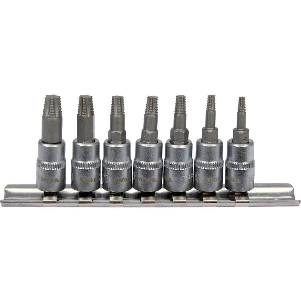 Izvilcēju komplekts 7 gab. (plāns) 1/4" TORX