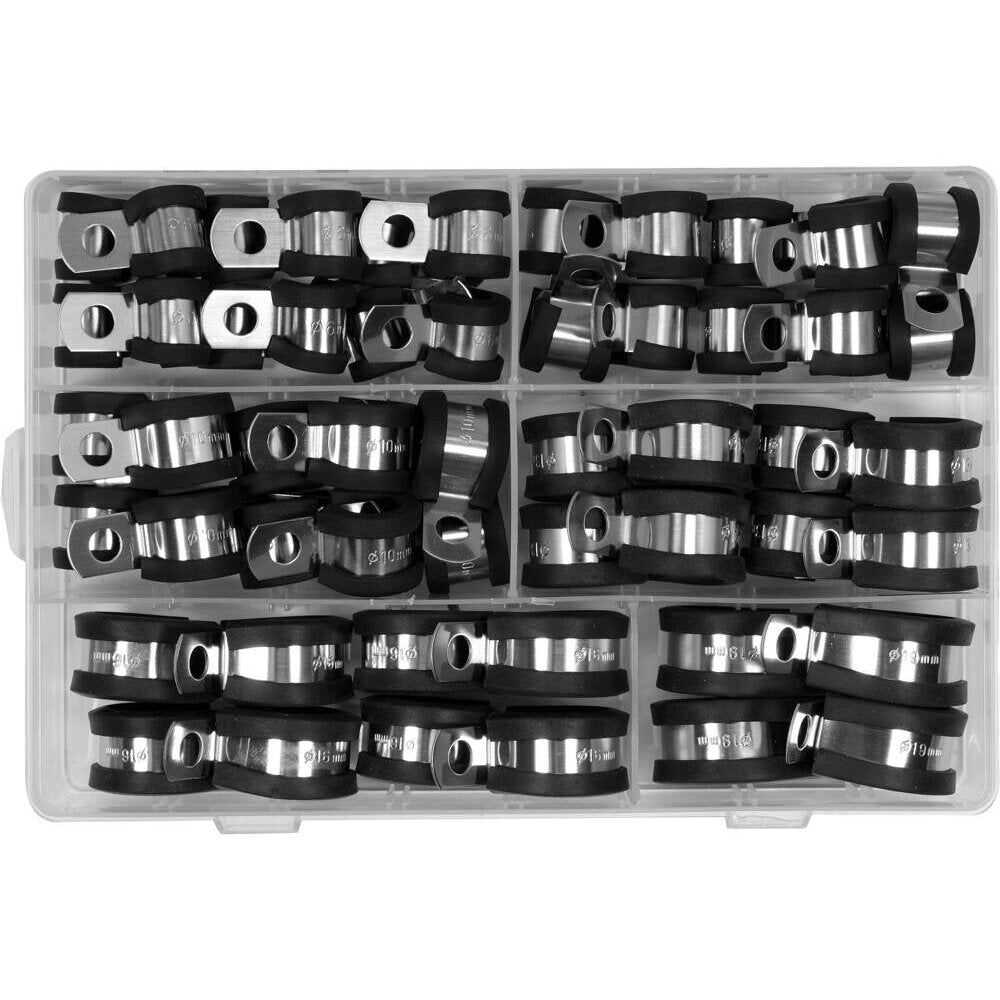 Spiedspailes ar gumiju komplektā 52 gab. (6-19 mm)