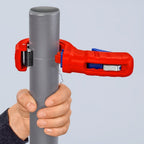 Cauruļu griezējs biezsienu plastmasas caurulēm 32-50mm KNIPEX DPT50