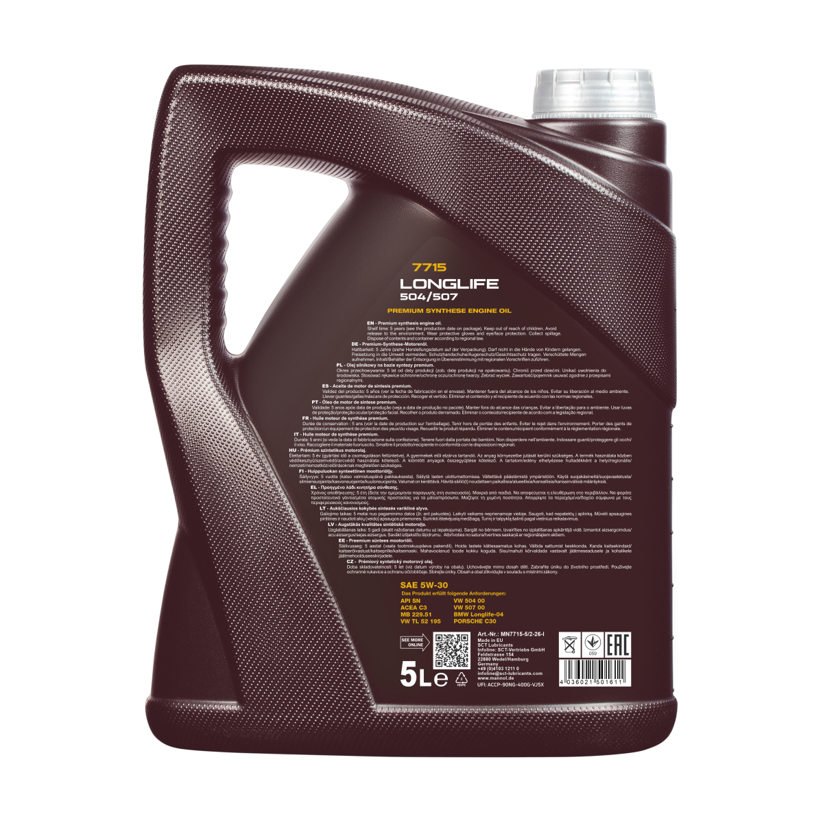 MANNOL Oil Longlife 5W-30 5 l