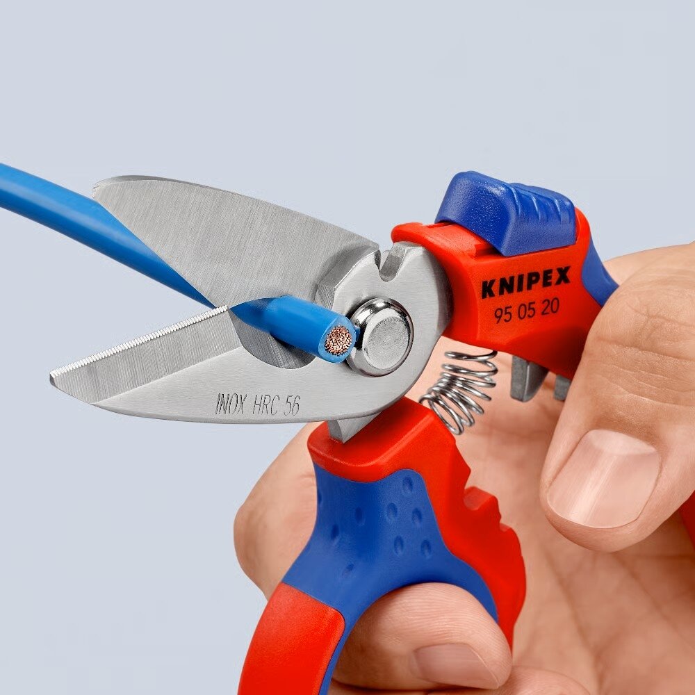 KNIPEX leņķveida elektriķa šķēres